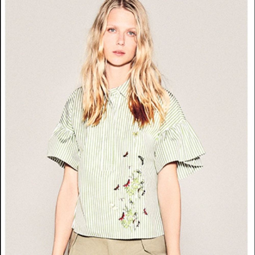 Weekend MaxMara shirt in blue and white strips